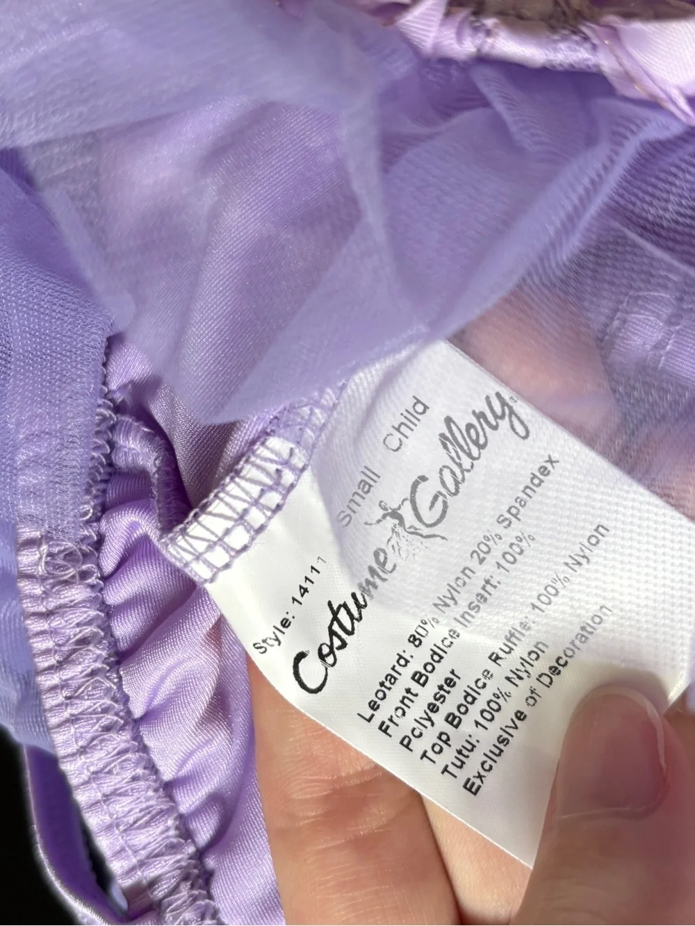 Lavender Floral Tulle Princess Dress - Kids Costume